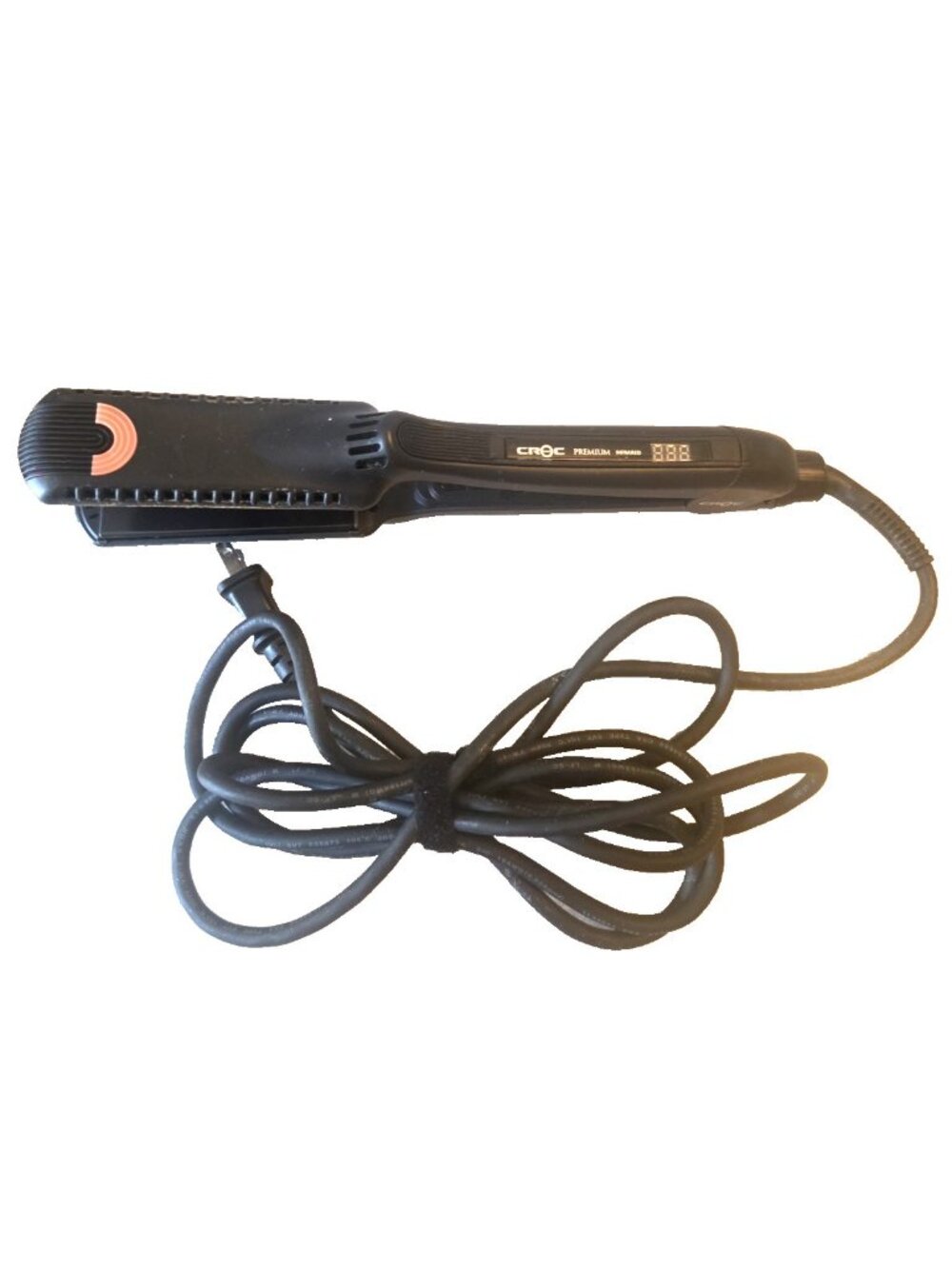 Croc Premium Infrared Black Titanium Flat Iron Working Condition